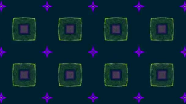 danse de bandes colorées sur l'écran 