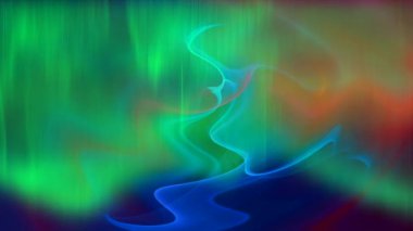 Ekrandaki renk kalıplarının dans