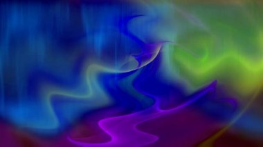 Ekrandaki renk kalıplarının dans