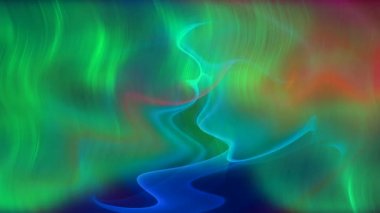 Ekrandaki renk kalıplarının dans