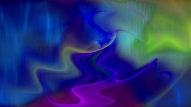 Ekrandaki renk kalıplarının dans