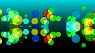 Renkli Daireler dans üstünde belgili tanımlık perde