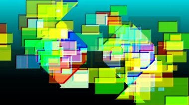 renkli dikdörtgenlerin dans üstünde belgili tanımlık perde