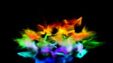 Ekrandaki renk kalıplarının dans