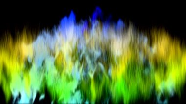 Ekrandaki renk kalıplarının dans