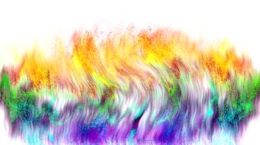 Ekrandaki renk kalıplarının dans