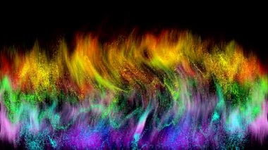 Ekrandaki renk kalıplarının dans