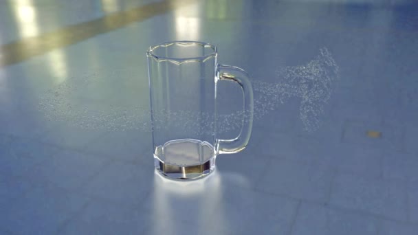 Gotas Água Dançam Tela — Vídeo de Stock