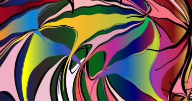 Ekranda dalgalı soyut hareket arkaplanı