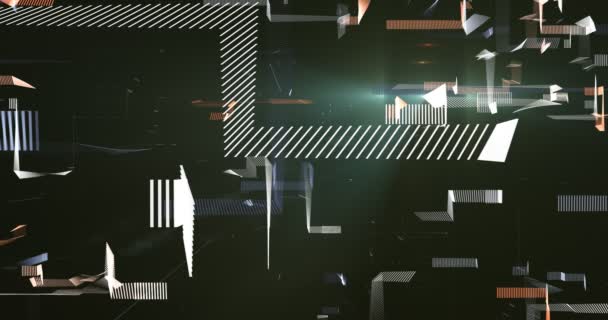 Light Lines Create Motion Screen — Stock Video