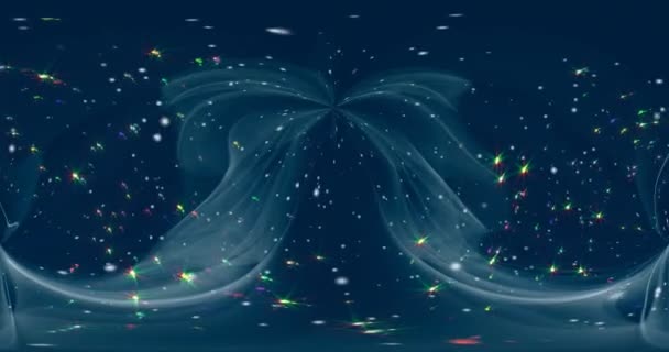 Estrellas Voladoras Color Crean Movimiento Pantalla — Vídeo de stock