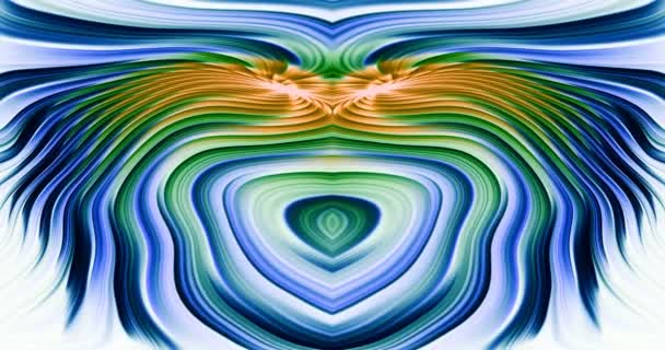 Wavy Color Image Creates Motion Screen — ストック動画