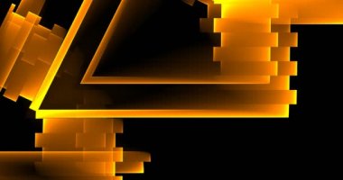 Dikdörtgen şekiller ekranda hareket eder