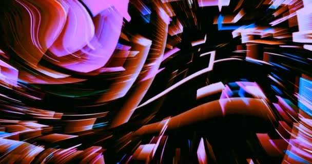 Color Patterns Create Abstract Motion Background Screen — Stock Video