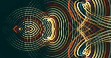 Renk bantları ekranda soyut hareket arkaplanı oluşturur