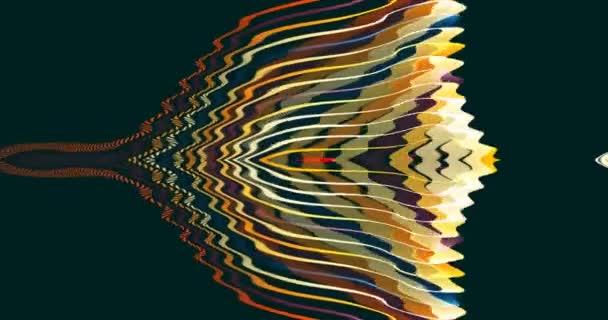 Les bandes de couleur créent un fond abstrait de mouvement sur l'écran 