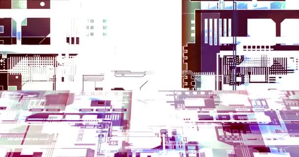 Technische Zeichnungen Erzeugen Abstrakte Bewegungshintergründe Auf Dem Bildschirm — Stockvideo