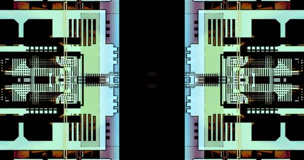 Desenhos Técnicos Criar Fundo Movimento Abstrato Tela — Vídeo de Stock