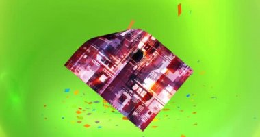 Uçan nesneler ekranda bir hareket arkaplanı oluşturur