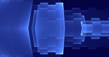 Renkli geometri ekranda hareket yaratır