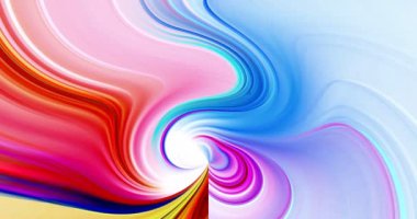 Renkli geometri ekranda hareket yaratır