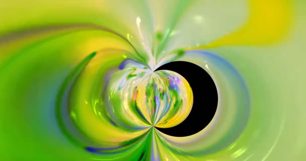 Géométrie colorée crée un mouvement sur l'écran 