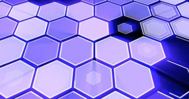 Renkli geometri ekranda hareket yaratır