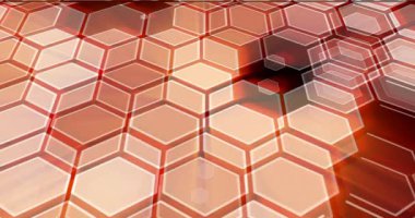Renkli geometri ekranda hareket yaratır