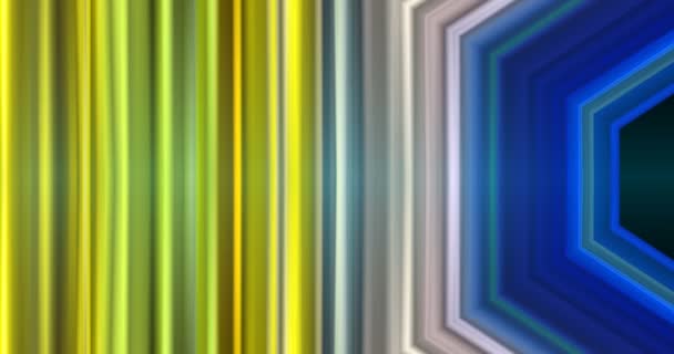 Farbige Geometrie Erzeugt Bewegung Auf Dem Bildschirm — Stockvideo