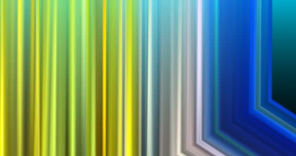 彩色几何在屏幕上产生运动 — 图库视频影像