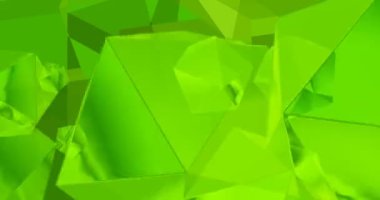 Renkli geometri ekranda hareket yaratır