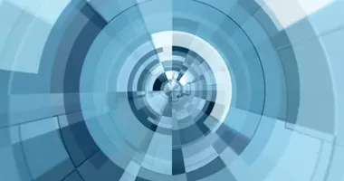 Renkli geometri ekranda hareket yaratır