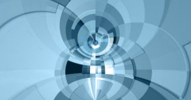 Renkli geometri ekranda hareket yaratır