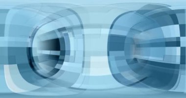 Renkli geometrik desenler ekranda hareket yaratır