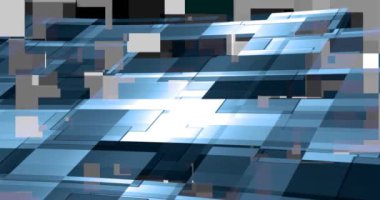 Renkli geometrik desenler ekranda hareket yaratır