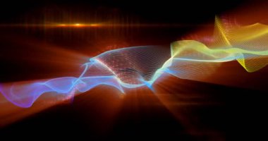 Renk desenleri sıvı dalgalar ve arkaplan hareketi yaratır