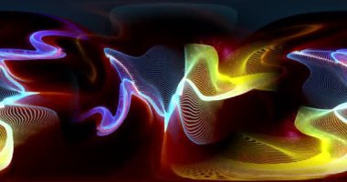 Renk desenleri sıvı dalgalar ve arkaplan hareketi yaratır