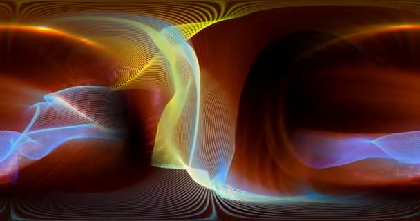 彩色图案产生液态波和背景运动 — 图库视频影像