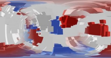 Geometrik 3B şekil çokyüzlü Ekranda hareket oluştur