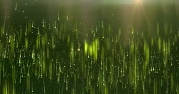 Hellgrün Glatte Wellenlinien Abstrakte Technologie Futuristische Bewegungshintergrund — Stockvideo
