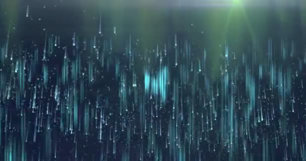 ライトグリーン滑らかな波線抽象的な技術未来的な動きの背景 — ストック動画