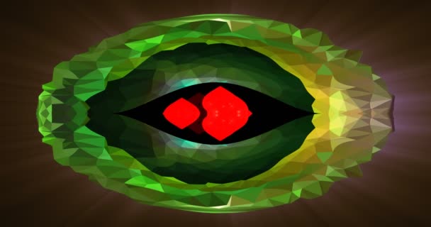 Smaragdové Zdobení Ikony Drahých Kamenů Animace — Stock video