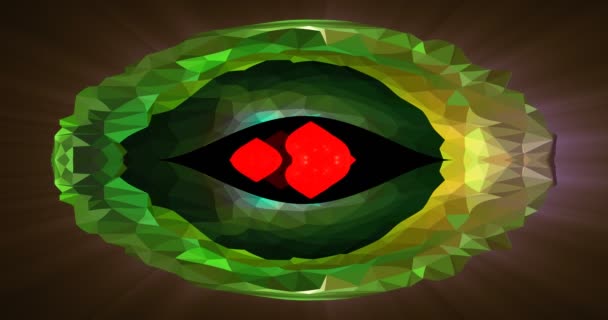 Emerald Decorating Precious Stones Icon Animation — Stock Video