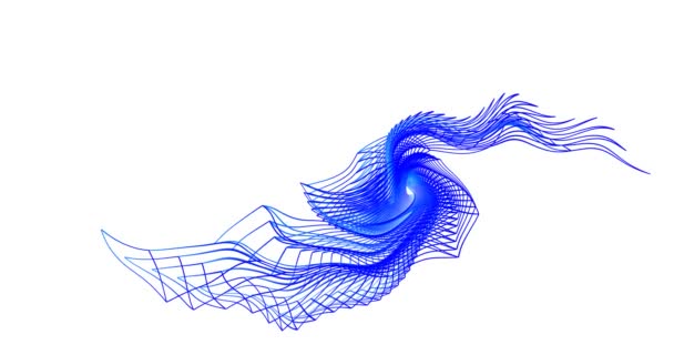 Formas Marco Alambre Líneas Crean Movimiento Abstracto — Vídeo de stock