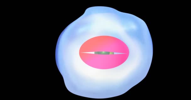 アニメーション3D液滴の形を変える — ストック動画