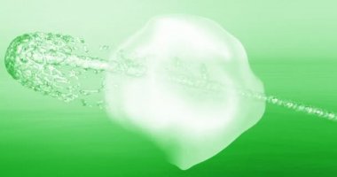Canlandırma 3D Sıvı Düşüşün Şeklini Değiştirme