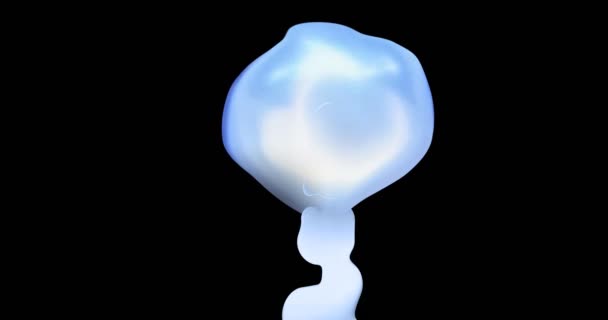 Animation Changing Shape Liquid Drop — Stock Video