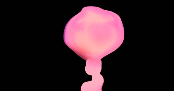アニメーション3D液滴の形を変える — ストック動画