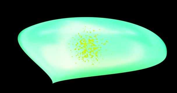 Animación Cambiando Forma Una Gota Líquida — Vídeos de Stock