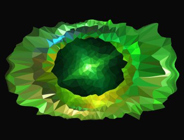 Zümrüt hediye için güzel süsler.